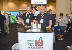 Potatoes New Brunswick's Jean-Maurice Daigle and Matt Hemphill say they export to the US, and South America.